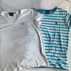 Ralph Lauren short sleeve tees. LOT OF 2